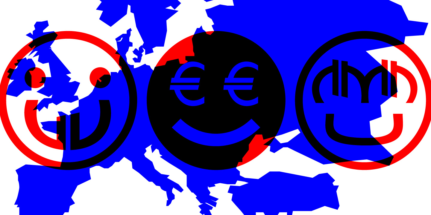 Beispiel einer Euro Icon Kit Symbols-Schriftart #2